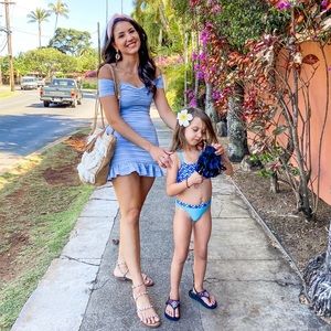 Privacy Please Blue Dress